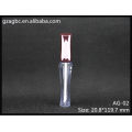 Forme spéciale transparente & vide Lip Gloss Tube AG-02, AGPM emballage cosmétique, couleurs/Logo personnalisé
